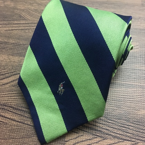 Polo Ralph Lauren Other - ✨Polo Ralph Lauren Men’s Striped Green & Navy Tie